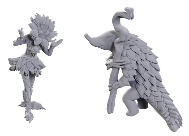 PF UNPAINTED MINIS WV25 SUNFLOWER LESHY AND FRUIT LESHY