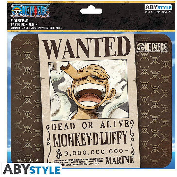 ONE PIECE FLEXIBLE MOUSEPAD WANTED LUFFY