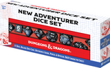 DND NEW ADVENTURER SET BLACK DICE