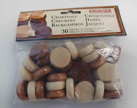 CROKINOLE 30 PCS WOODEN DISKS