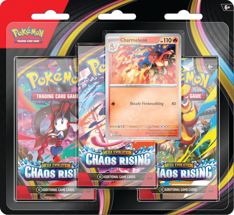 POKEMON ME04 CHAOS RISING 3PK BLISTER *PRE ORDER*