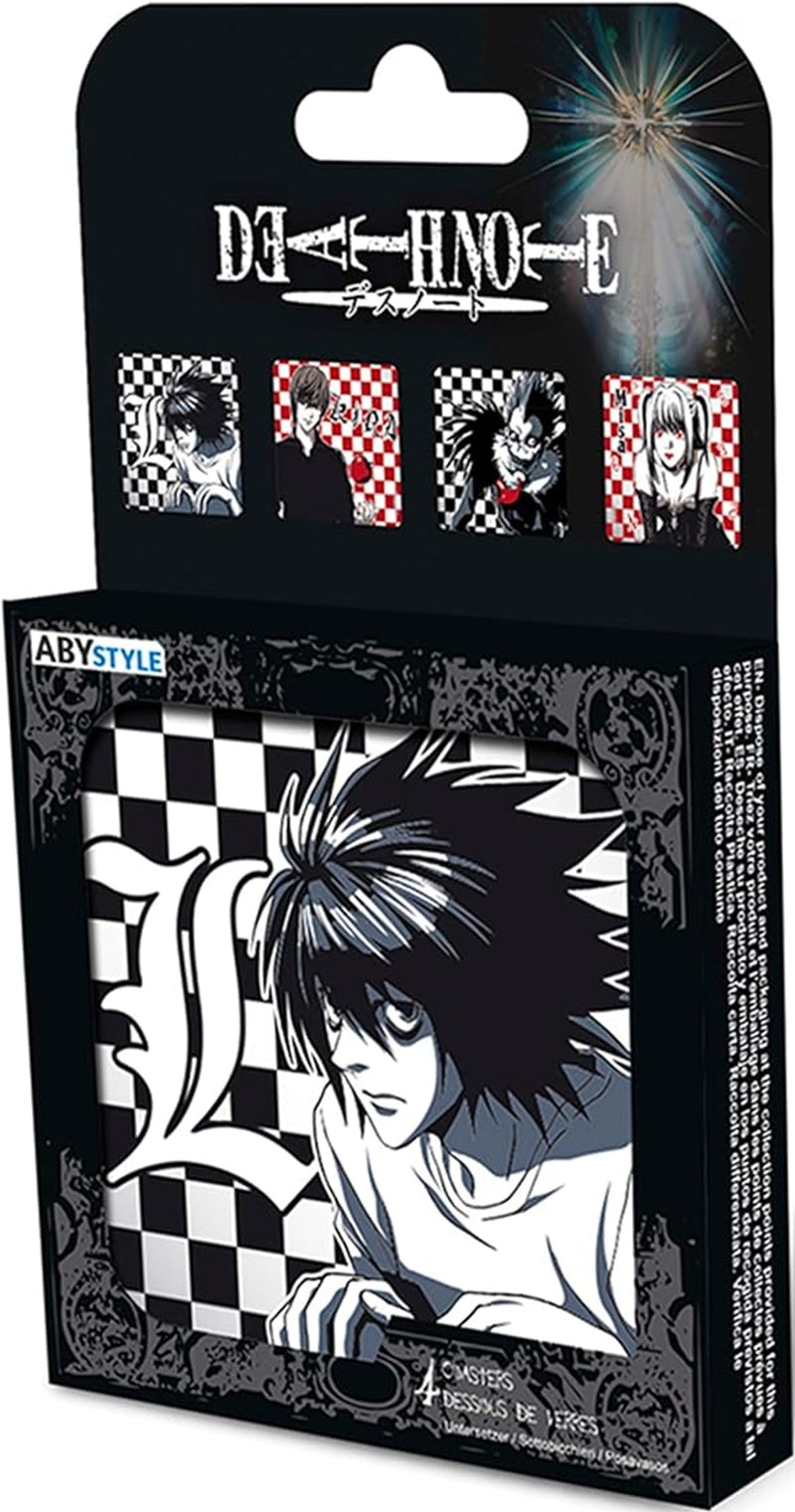 DEATH NOTE SET 4 COASTERS 