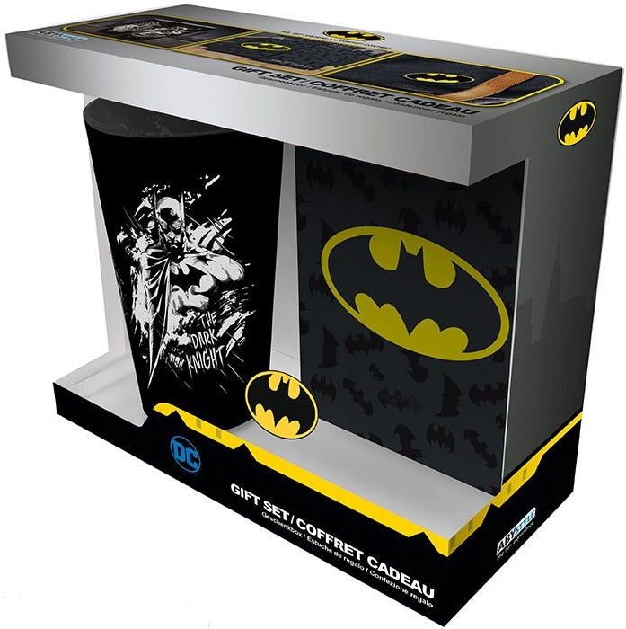 DC COMICS PCK XXL GLASS/PIN/POCKET NOTEBOOK BATMAN