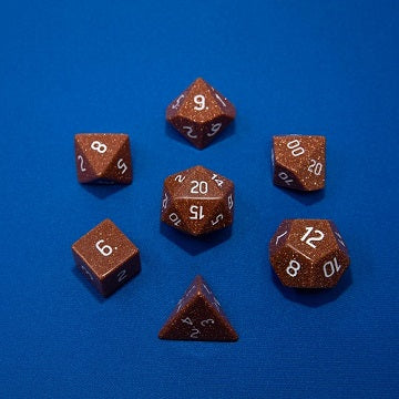 Ultra Pro Gemstone Dice Set - Gold Sandstone