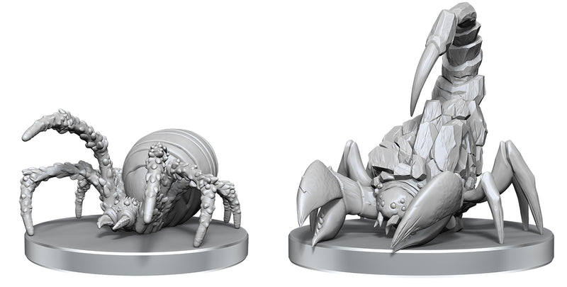 PF UNPAINTED MINIS WV26 CAVE SCORPION & HUNTING SPIDER
