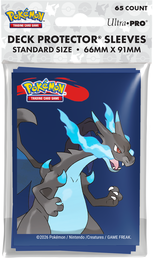 UP D-PRO POKEMON MEGA CHARIZARD X SLEEVES 65CT