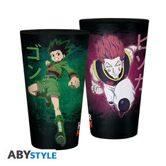 HUNTER X HUNTER LARGE GLASS GON VS HISOKA 400ML