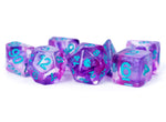 Resin 7 Dice Set Unicorn Violet Infusion 16mm