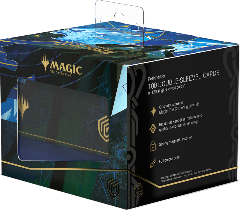 UG DECK CASE SIDEWINDER 100+ XENOSKIN MTG SECRETS OF STRIXHAVEN - BLUE RARE (ALT ART)