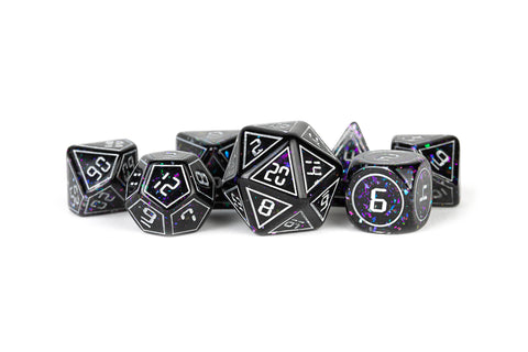 RESIN 7 DICE SET FRAMED VOID INCLUSION 16MM