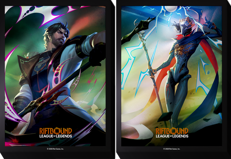 RIFTBOUND LEAGUE OF LEGENDS TCG VENDETTA ART SLEEVES - JAYCE VS VIKTOR