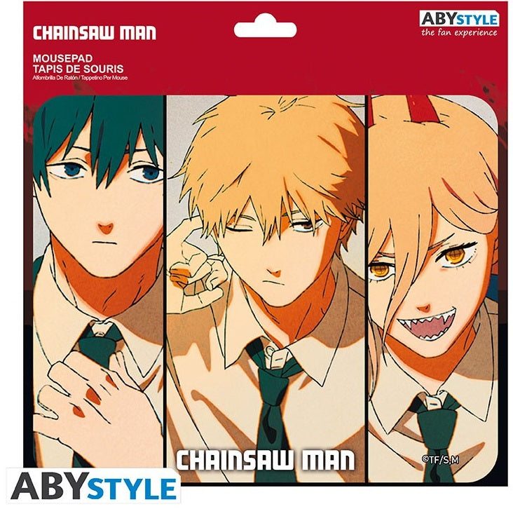 CHAINSAW MAN FLEXIBLE MOUSEPAD DENJI, AKI & POWER