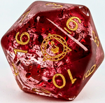 XL D20: ALCHEMIST'S STONE W/ SYMBOL 30MM