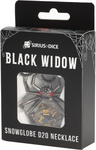 Black Widow D20 Necklace - Sirius Dice