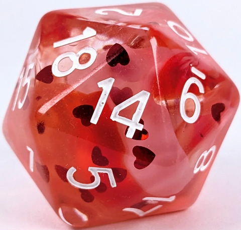 XL D20: LOVESTRUCK W/ SYMBOL 30MM