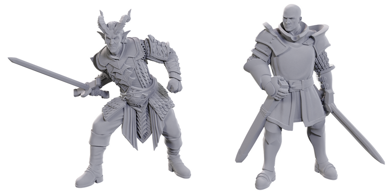 DND UNPAINTED MINIS SPECIAL EDITION BALDUR'S GATE 3 ULDER RAVENGARD & ZEVLOR