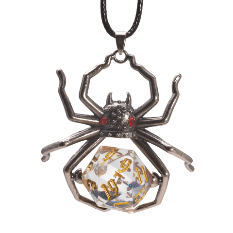 Black Widow D20 Necklace - Sirius Dice