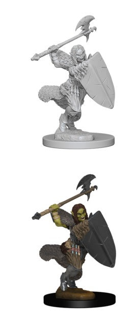 PF UNPAINTED MINIS WV1 HALF-ORC FEMALE BARBARIAN