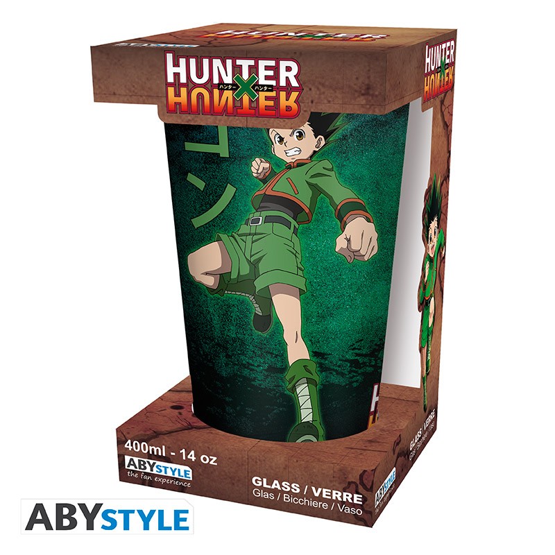 HUNTER X HUNTER LARGE GLASS GON VS HISOKA 400ML