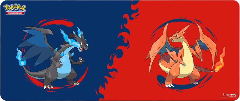 UP PLAYMAT POKEMON TABLE 6FT MEGA CHARIZARD X & MEGA CHARIZARD Y