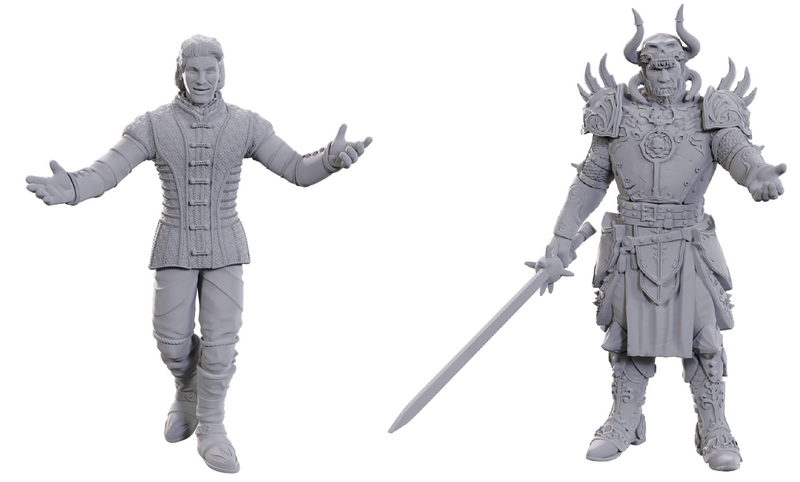 DND UNPAINTED MINIS SPECIAL EDITION BALDUR'S GATE 3 SAREVOK ANCHEV & RAPHAEL