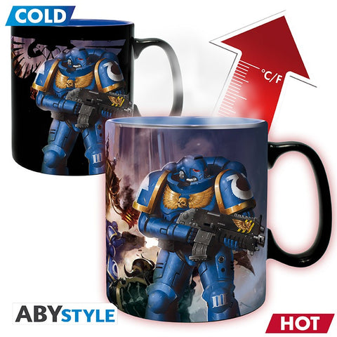 WARHAMMER 40K MUG HEAT CHANGE ULTRAMARINE/LEGION