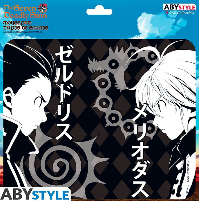 THE SEVEN DEADLY SINS FLEXIBLE MOUSEPAD MELIODAS & ZELDRIS