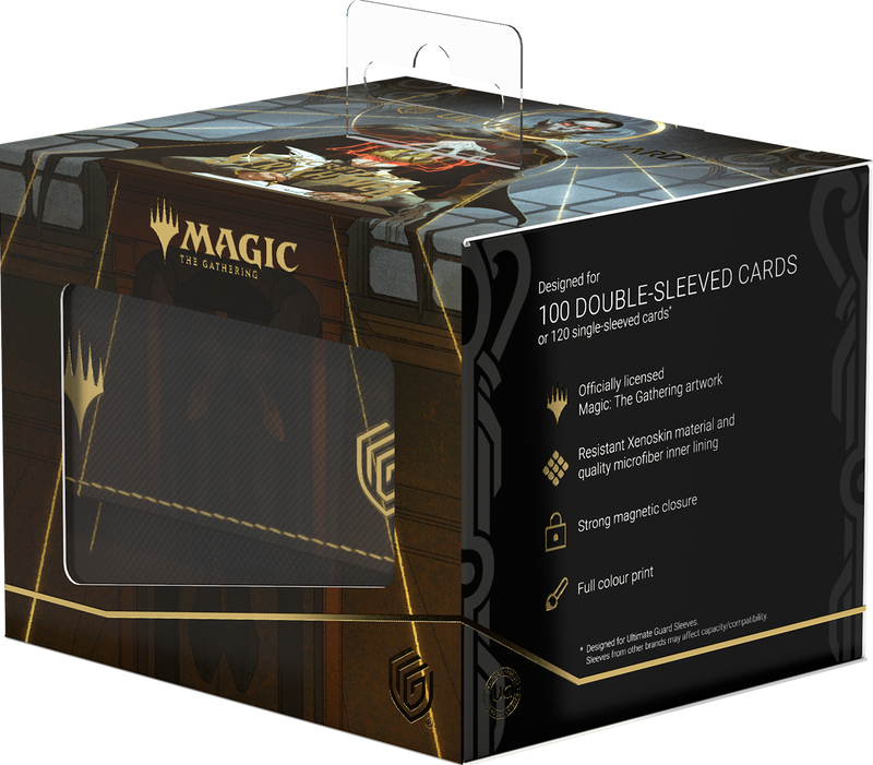 UG DECK CASE SIDEWINDER 100+ XENOSKIN MTG SECRETS OF STRIXHAVEN - BLACK MYTHIC (ALT ART)