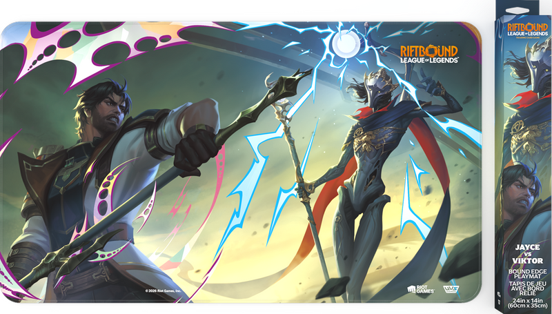 RIFTBOUND LEAGUE OF LEGENDS TCG VENDETTA PLAYMAT - JAYCE VS VIKTOR