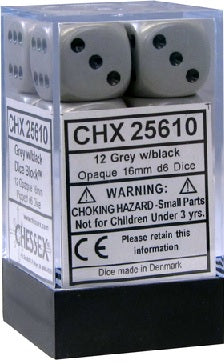 OPAQUE 12D6 DARK GREY/BLACK 16MM