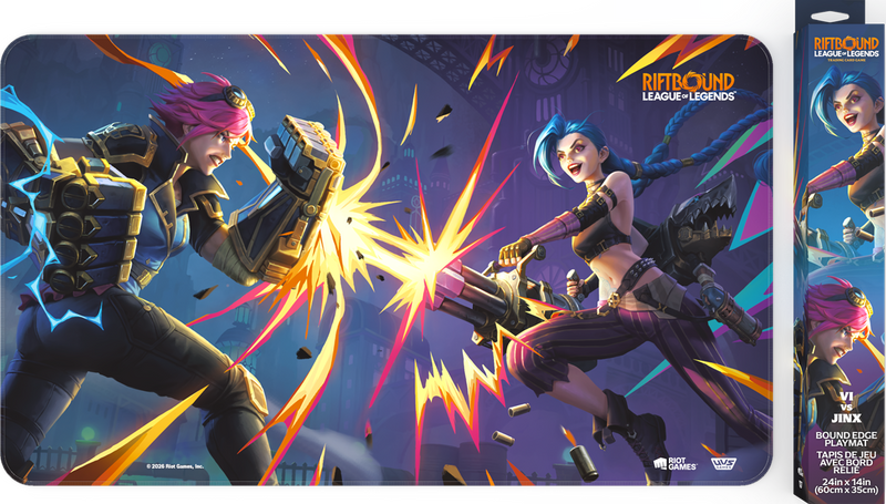 RIFTBOUND LEAGUE OF LEGENDS TCG VENDETTA PLAYMAT - VI VS JINX