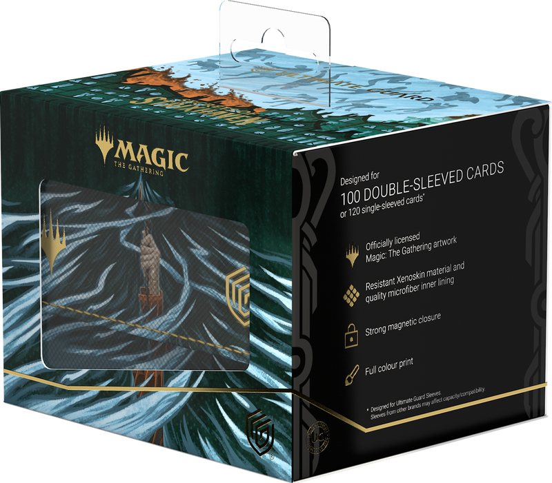 UG DECK CASE SIDEWINDER 100+ XENOSKIN MTG SECRETS OF STRIXHAVEN - BLUE MYTHIC 2 (ALT ART)