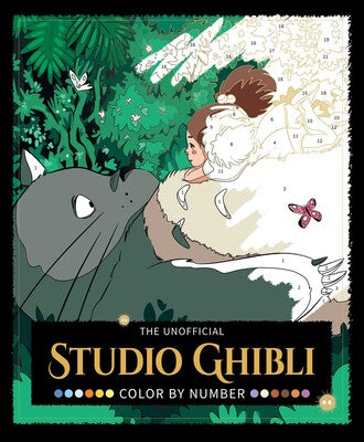 UNOFFICIAL STUDIO GHIBLI COLOR BY NUMBER BOOK