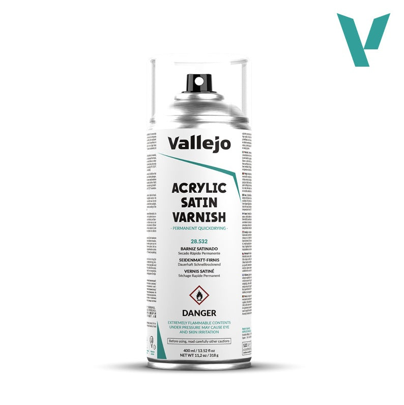 VALLEJO: AEROSOL SATIN VARNISH 400ML