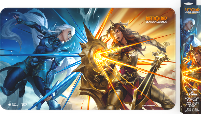 RIFTBOUND LEAGUE OF LEGENDS TCG VENDETTA PLAYMAT - DIANA VS LEONA