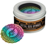 Metal Spinner D20 Torched Rainbow