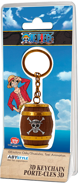 One Piece 3D Barrel Keychain