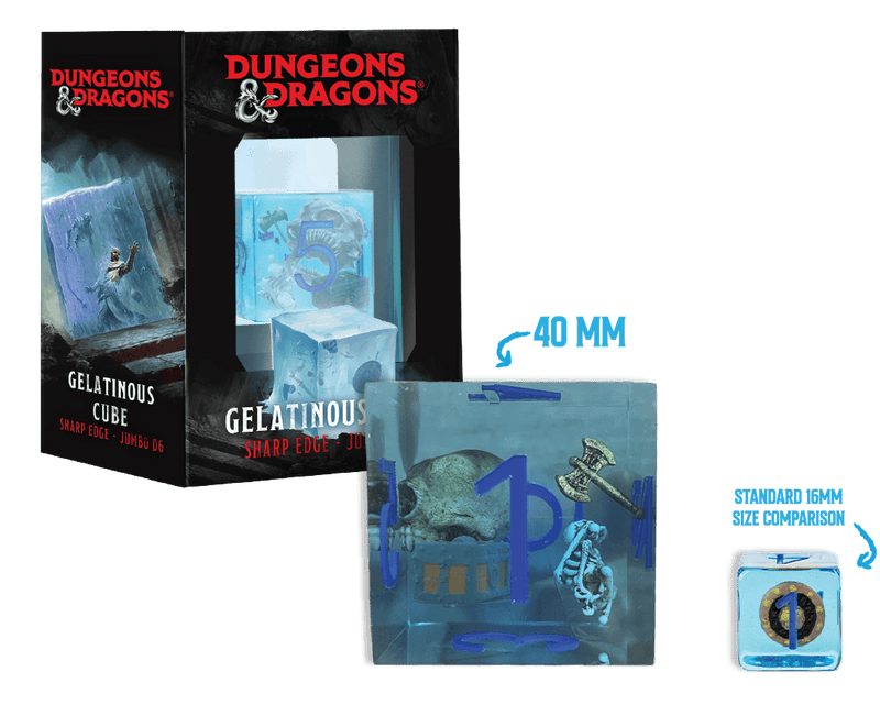 DND Jumbo Gelatinous Cube Dice - D6 Dice