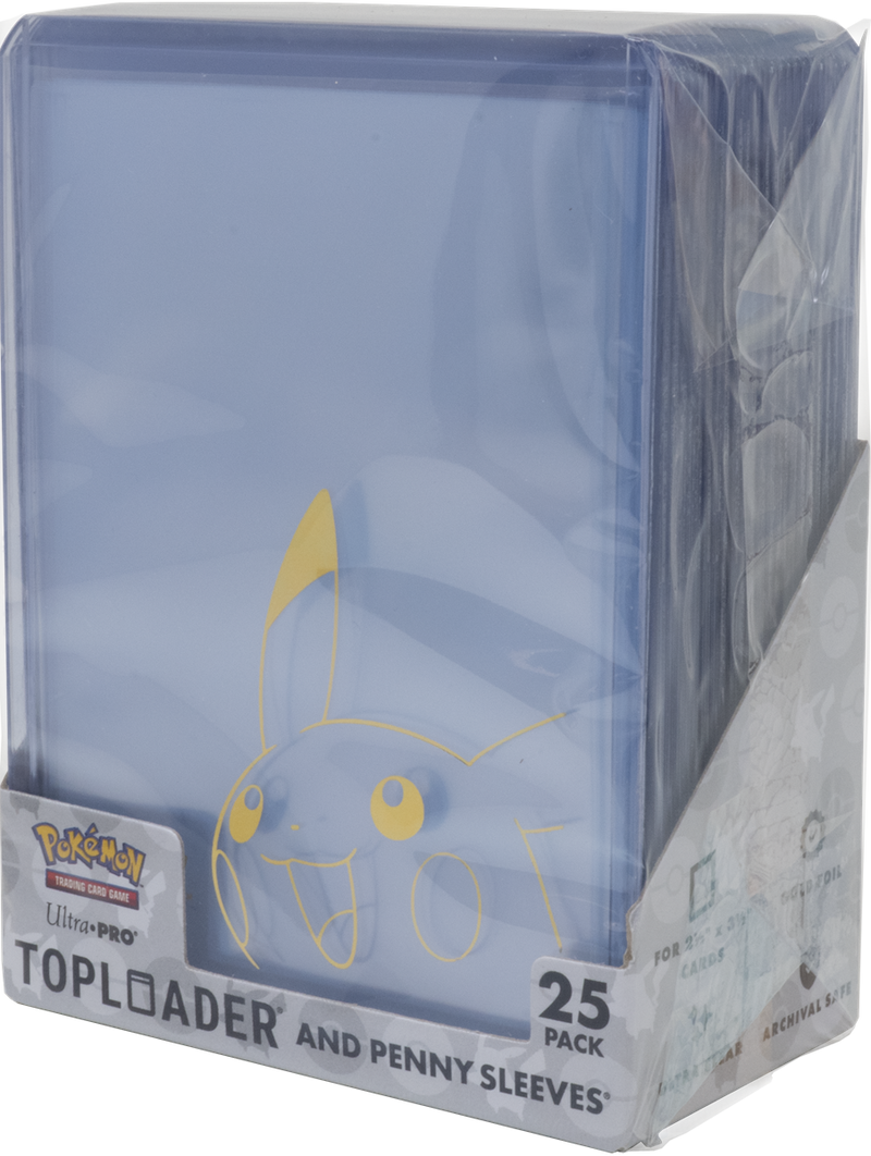 UP TOPLOAD 3X4 35PT AND PENNY SLEEVE COMBO PACK PIKACHU 25CT