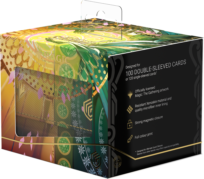 UG DECK CASE SIDEWINDER 100+ XENOSKIN MTG SECRETS OF STRIXHAVEN - GREEN RARE (ALTERNATE ART)
