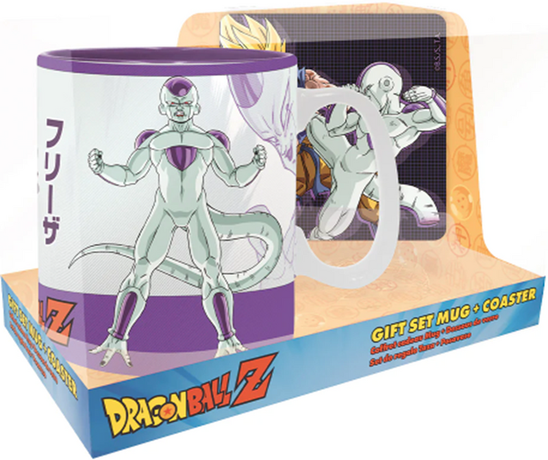 DRAGON BALL Z GOKU VS. FRIEZA MUG AND COASTER SET