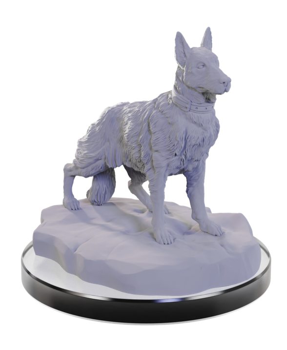 WIZKIDS UNPAINTED MINIS WV22 DOG COMPANIONS