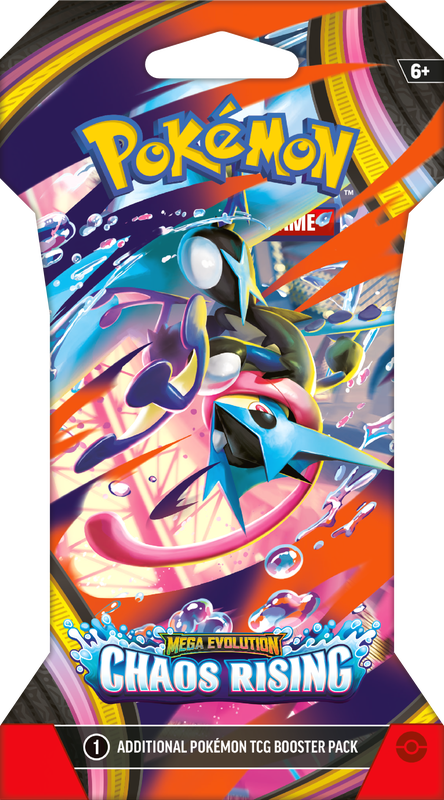 SLEEVED POKEMON ME04 CHAOS RISING PACK *PRE ORDER*