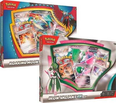 Roaring Moon/Iron Valiant Ex - Pokemon TCG Window Box