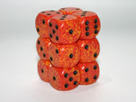 Speckled Fire - 16mm D6 Dice