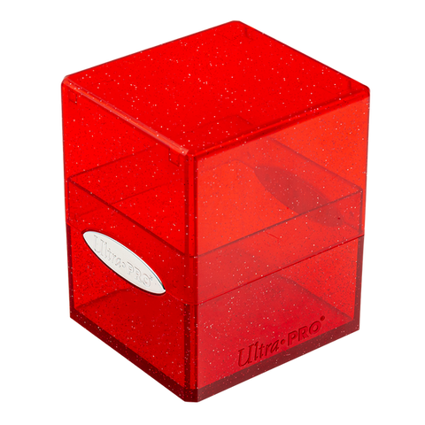 Satin Cube - Glitter Red