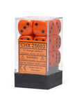 Opaque Orange w/ Black - 16mm D6 Dice