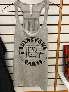 Brimstone Logo Women's Tank Top - Grey w/ Black