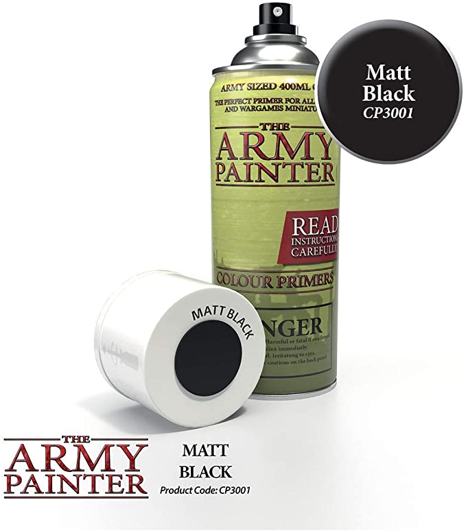 Army painter Matt Black Primer