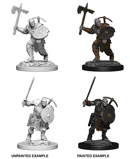 DND UNPAINTED MINIS WV4 EARTH GENASI MALE FIGHTER